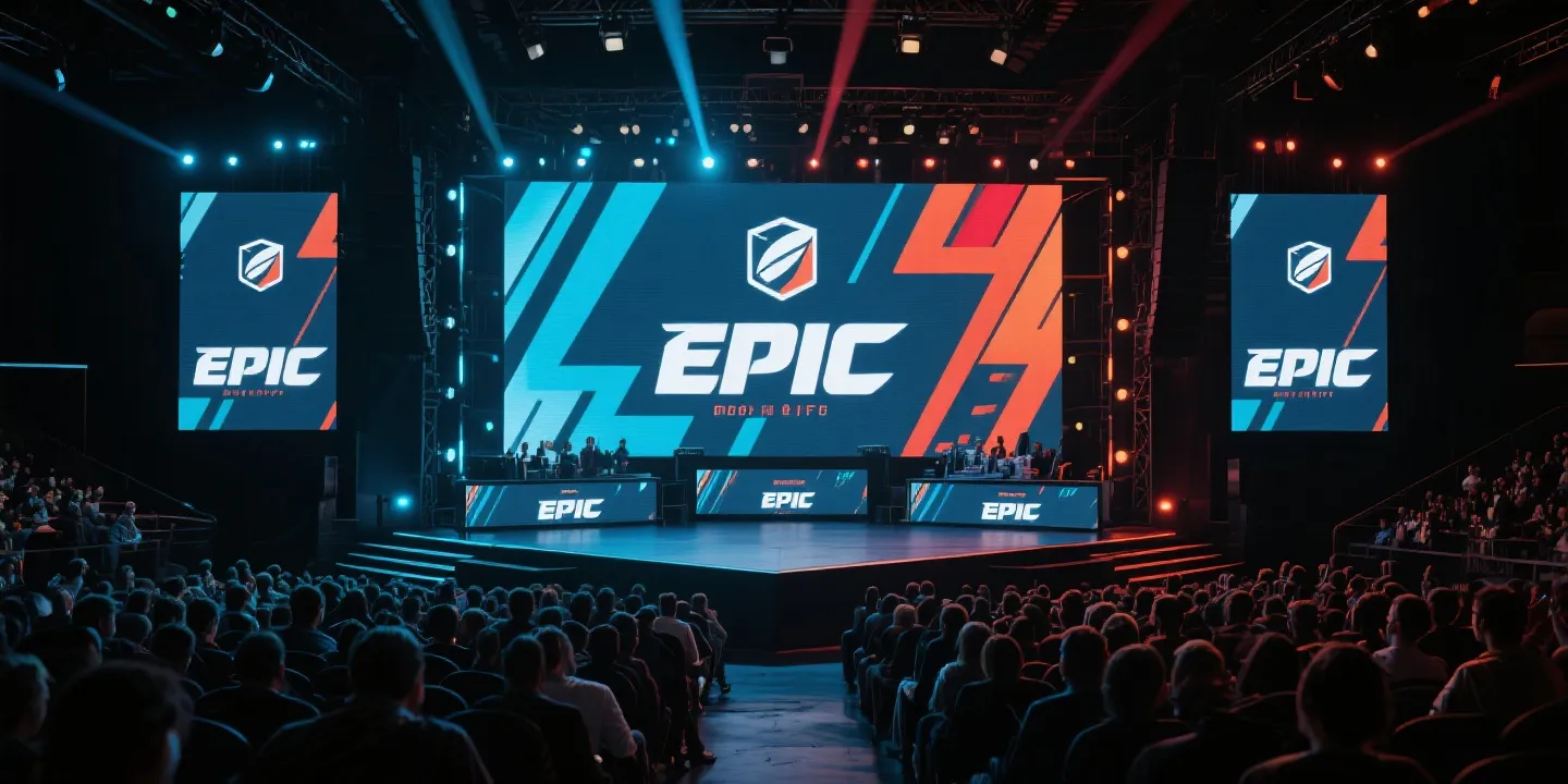 电竞舞台视觉海报